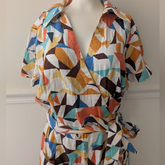 Maeve The Colette Wrap Jumpsuit by Linen Edition - Picture 4 of 12